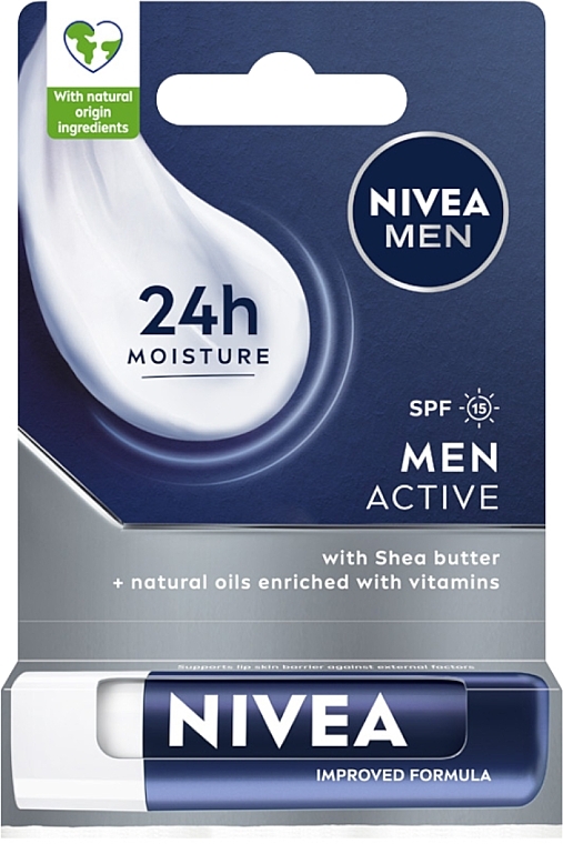 NIVEA ΜΕΝ 24h MOISTURE бальзам для губ